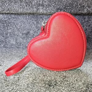 Love Red Heart-Shaped Coin Purse NWOT
